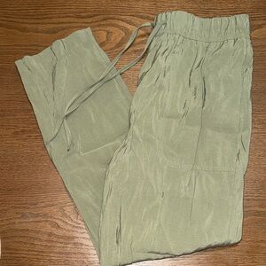 Zara Light Olive Drawstring pants